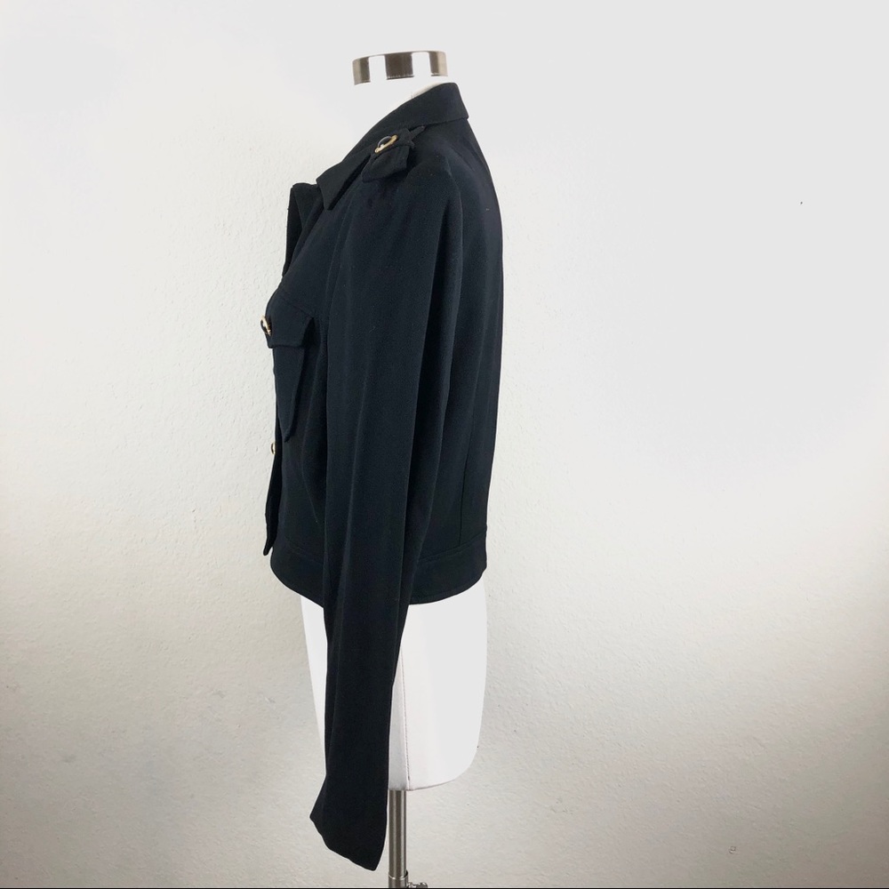 Cache Jacket Button Down Epaulet Shoulder - image 4